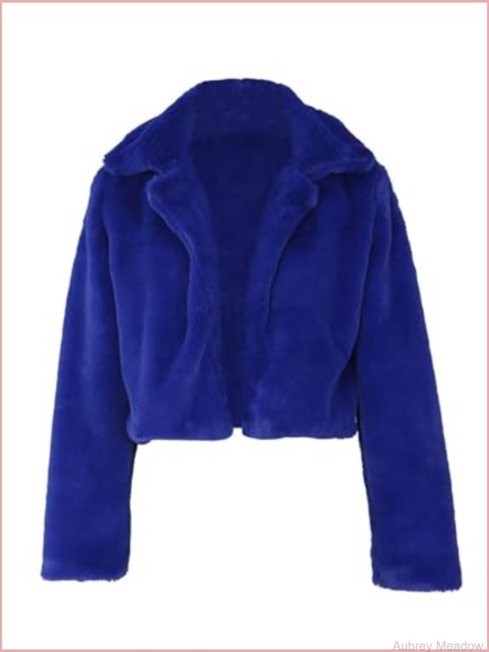 Faux Fur Cardigan Jacket Sexy Chic Fuzzy Fleece Fur Parka Cropped Warm Winter - Picture 5 of 7